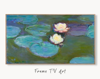 Samsung Frame TV Art 4K Famous Claude Monet Painting. Instant Download Botanical Wall Art for the Frame TV. Vintage Wall Art. Monet Art