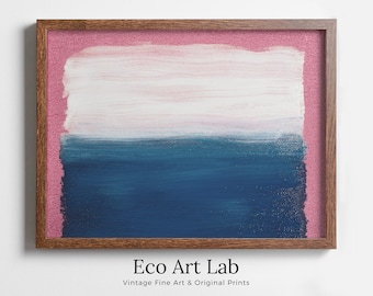 Pink Blue White Abstract Painting Printable Wall Art. Colorful Abstract Wall Art Download. Abstract Digital Art Print Bedroom or Living Room