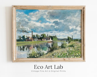 ヴィンテージ セーヌ川の風景画 | フランスアンティークアート