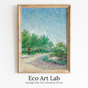 Vintage Spring Landscape. Vincent van Gogh Print. Instant Download Antique Painting Wall Art. PRINTABLE van Gogh Wall Art. Fine Art Print