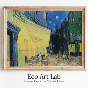 Café Terrasse bei Nacht Vincent van Gogh Printable Famous Kunstdruck. Instant Download van Gogh Print Vintage-Wand-Dekor Fine Art Digitaldruck