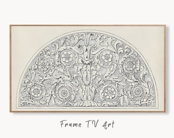 Samsung Frame TV Art 4K Botanical Ornament Pattern Wall Art. Instant Download Leaves Painting Floral Tropical Texture Art for the Frame TV.