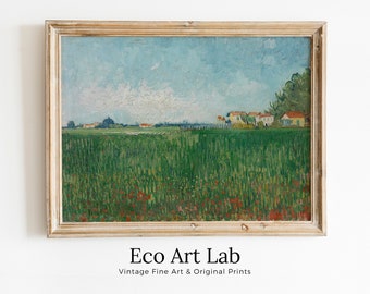 Field with Poppies. Vincent van Gogh Printable Famous Art Print. Instant Download van Gogh Print. Vintage Spring Painting. Fine Art Print