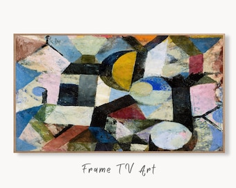 Samsung Frame TV Art 4K Paul Klee Abstract Colorful Painting. Instant Download Vintage Famous Abstract Painting. Paul Klee Art for Frame TV