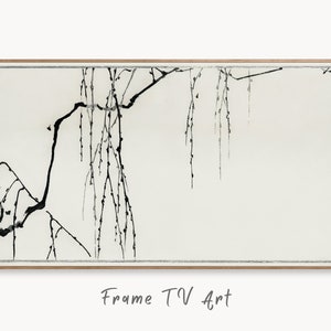 Vintage Japanese Painting Tree Branches Frame TV Art. Vintage Japanese Illustration Samsung Art TV, Digital Download for Samsung Frame