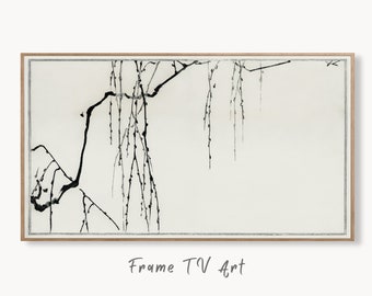 Vintage Japanese Painting Tree Branches Frame TV Art. Vintage Japanese Illustration Samsung Art TV, Digital Download for Samsung Frame