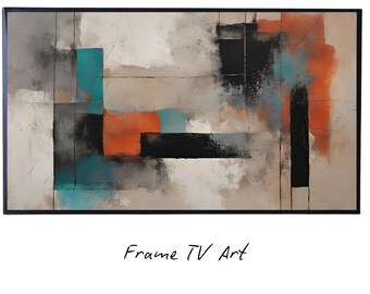 Abstract Geometric Art For Frame TV. Minimalist Home Decor For Stylish Living Space. Unique Interior Design For Artistic TV Display