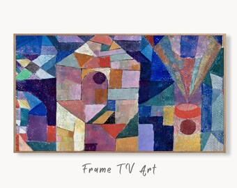 Samsung Frame TV Art 4K Paul Klee Castle Garden Abstract Painting 1. Instant Download Vintage Famous Abstract Painting Klee Art for Frame TV