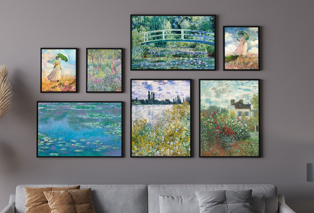Claude Wall Print SET. Gallery Wall Set. Claude Prints Set