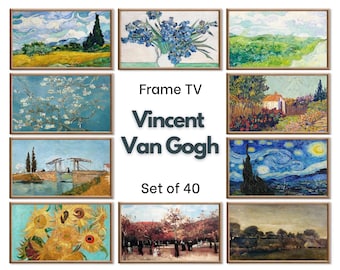 Set of 40 Samsung Frame TV 4K Art. Ultimate Van Gogh Famous Paintings Collection. Vincent Van Gogh Art Set. Instant Download Frame TV Art