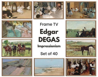 Samsung Frame TV Art | Edgar Degas Impressionist Dance Ballet & Horse Art | 4K Instant Download Vintage Art Set for the Frame TV