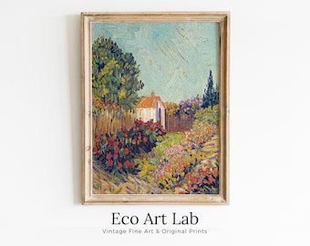 Vincent van Gogh Spring Landscape Painting Printable Famous Art Print. Instant Download van Gogh Print Vintage Fine Art Digital Download