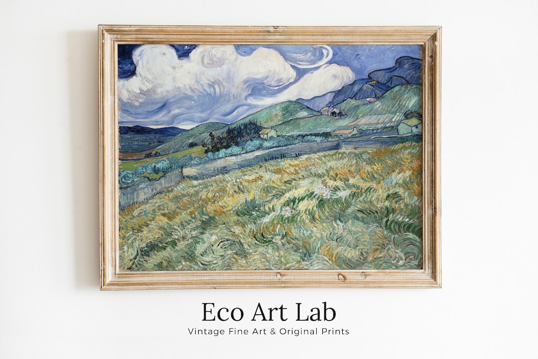 Vincent van Gogh Landschaftsfeld. Berühmte Kunstdruck zum Ausdrucken ...
