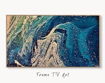 Abstract Fluid Art Painting, Frame TV Art Digital Download, Art for TV, Colorful Art for Frame TV, Abstract Wall Decor