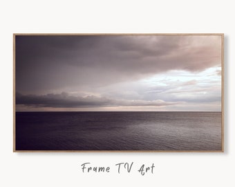 Samsung Frame TV Art 4k Evening Landscape w/ Clouds. Evening Sky Photgraphy Samsung TV Art. Digital Download for Samsung Frame. Frame TV Art