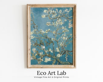 Vincent van Gogh Almond Blossom Printable Famous Art Prints. Instant Download van Gogh Print Vintage Botanical Wall Art. Fine Art Print