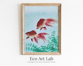 Japanese Vintage Art Old Antique Illustration Poster Printable Wall Art Digital Download, Japanese Poster Print