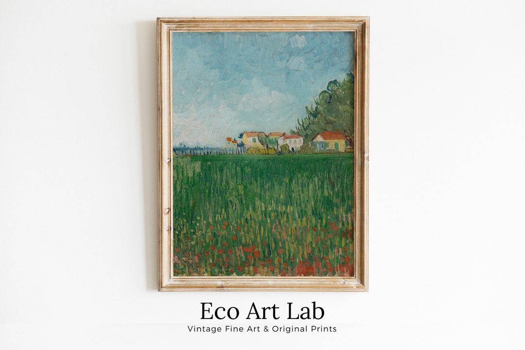 Vincent Van Gogh Printable Famous Art Print. Field With Etsy