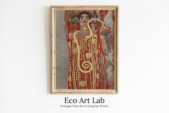 【大型】グスタフ クリムト ヒュギエイア 絵画 複製画 真作】【複製】複製画 グスタフ・クリムト ヒュギエイア 黄金の