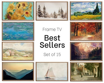 Set of 15 Samsung Frame TV 4K Art. Best Sellers Paintings & Digital Art Ultimate Collection. TV Art Set. Instant Download Frame TV Art