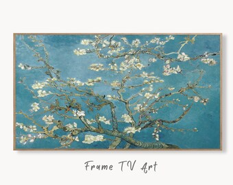 Samsung Frame TV Art 4K Almond Blossom Famous Painting by Vincent van Gogh. Instant Download van Gogh Art for Frame TV. Botanical Wall Art