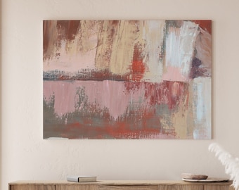 Neutral Tones Abstract Painting Printable Wall Art. Muted Abstract Wall Art Download. Abstract Digital Art Prints for Bedroom or Living Room
