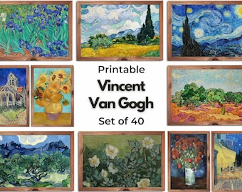 Set van 40 Samsung Frame TV 4K Art. Ultieme Van Gogh beroemde schilderijen collectie. Vincent Van Gogh Kunst Set. Download Frame TV Kunst