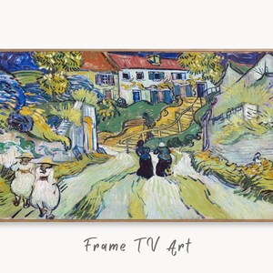 Samsung Frame TV Art 4K Escada famosa em Auvers Pintura de Vincent van Gogh. Download instantâneo de arte de van Gogh para Frame TV. Arte de parede vintage
