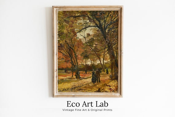Vincent van Gogh Park in Paris Landscape Painting Famous Printable Art Print. Instant Download van Gogh Print Vintage Art Digital Download