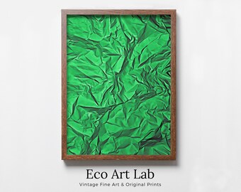 Emerald Green Abstract Wall Art Digital Print. Minimalist Modern Colorful Wall Art Instant Download Art Print. Green Printable Wall Art