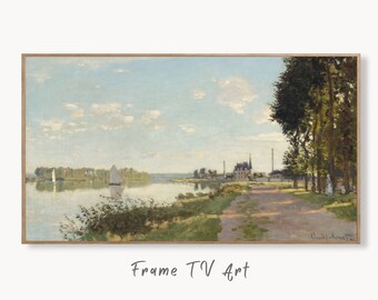 Samsung Frame TV Art 4K Claude Monet European Landscape Vintage Oil Painting. Instant Download Impressionist Famous Monet Art for Frame TV