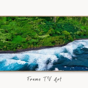 Samsung Frame TV Art 4K, Tropical Beach Nature Landscape Art. Frame Art Tv Digital Download for Samsung TV Coastal Landscape Frame TV Art