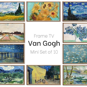 Set of 10 Samsung Frame TV 4K Art. Ultimate Van Gogh Famous Paintings Collection. Vincent Van Gogh Art Set. Instant Download Frame TV Art