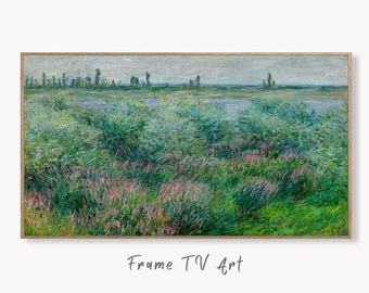Samsung Frame TV Art 4K Banks of the Seine Monet Famous Painting. Instant Download Vintage Art for Samsung Frame TV. Claude Monet Art for TV