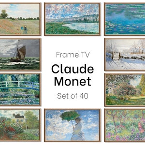 Set of 40 Samsung Frame TV Art 4K. Ultimate Claude Monet Famous Paintings Collection. Claude Monet Art Set Instant Download Frame TV Art