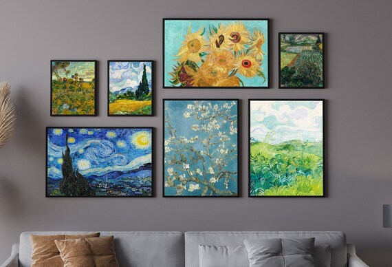 Vincent van Gogh Wall Print SET. Gallery Wall Set. Van Gogh Prints Set of 7. Famous Paintings Collection Fine Art Prints. Van Gogh Art Set