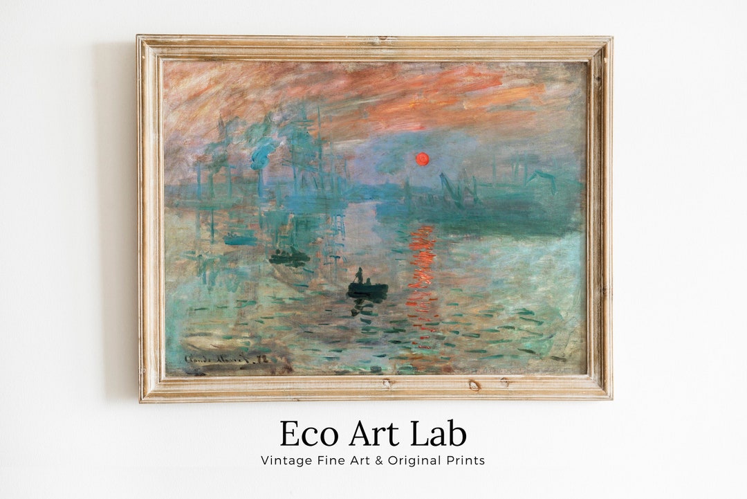 モネ 「印象・日の出」 10号 西洋絵画 立体複製名画 【5