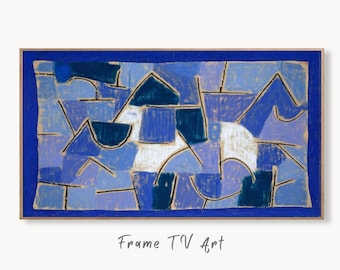 Samsung Frame TV Art 4K Paul Klee Blue Night Abstract Painting. Instant Download Vintage Famous Abstract Painting Paul Klee Art for Frame TV