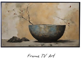 Minimalist Decor For Frame TV Art. Still Life Art For Samsung Frame TV. Earthy Aesthetic For Frame TV 4K