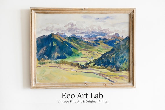 ジョン・シンガー・サージェントの有名な山の風景画。すぐに