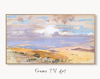 Samsung Frame TV Art 4K Vintage Desert Landscape. Instant Download Art for Frame TV. Vintage Home Decor. TV Art