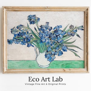Vincent van Gogh "Irises" Printable Famous Art Prints. Instant Download van Gogh Print Vintage Wall Decor. Fine Art Floral Digital Print