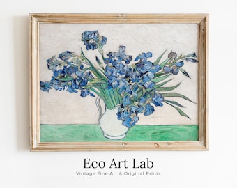 Vincent van Gogh "Irises" Printable Famous Art Prints. Instant Download van Gogh Print Vintage Wall Decor. Fine Art Floral Digital Print