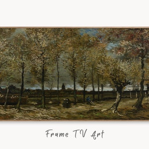 Samsung Frame TV Art 4K Poplars near Nuenen Famous Painting by Vincent van Gogh. Instant Download van Gogh Art for the Frame TV. Vintage Art