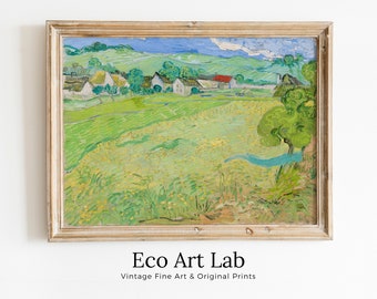 Les Vessenots in Auvers by Vincent van Gogh. Printable Famous Art Print. Instant Download. van Gogh Print Vintage Painting. Fine Art Print