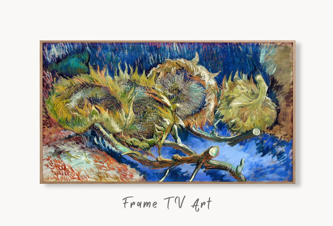 Buy Samsung Frame TV Art 4K Famous Withered Sunflowers Painting by Online in India Etsy