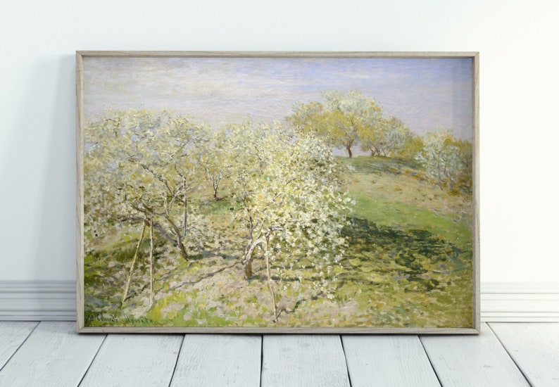 Claude Monet Famous Spring Landscape Painting Fine Art. - Etsy