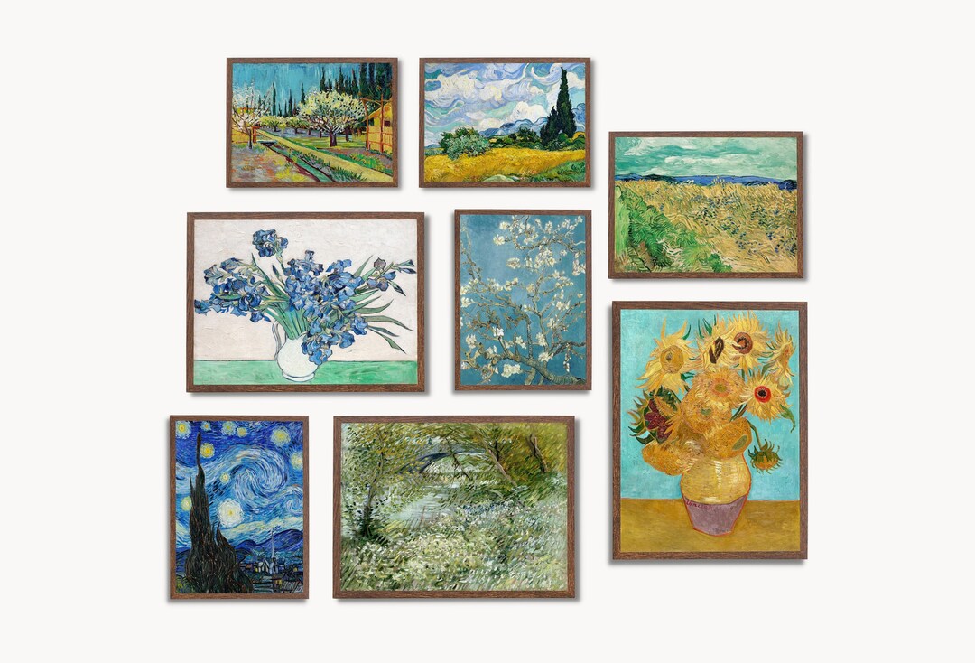 Vincent Van Gogh Wall Print SET. Gallery Wall Set. Van Gogh Print Set