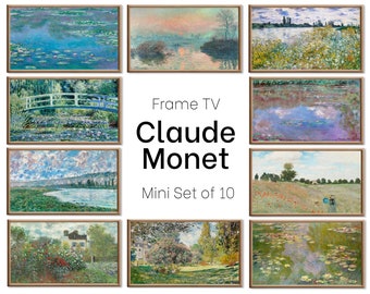 Set of 10 Samsung Frame TV Art 4K. Ultimate Claude Monet Famous Paintings Collection. Claude Monet Art Set Instant Download Frame TV Art