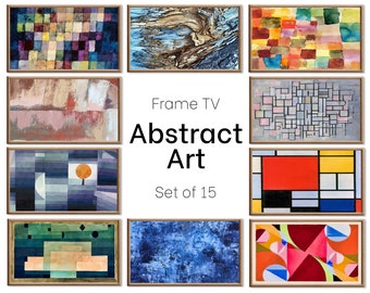 Set of 15 Samsung Frame TV 4K Art. Ultimate Abstract Vintage & Modern Paintings Collection. Abstract Art Set. Instant Download Frame TV Art